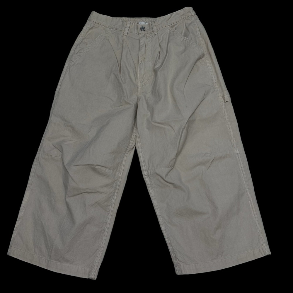 BDG Urban Outfitters Beige Wide Leg Cargo Pants Women Size 4 / 30 Cropped High R